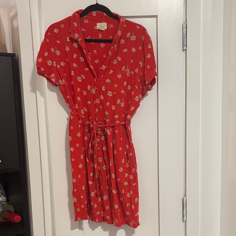 Levi's Red Floral Mini Dress
